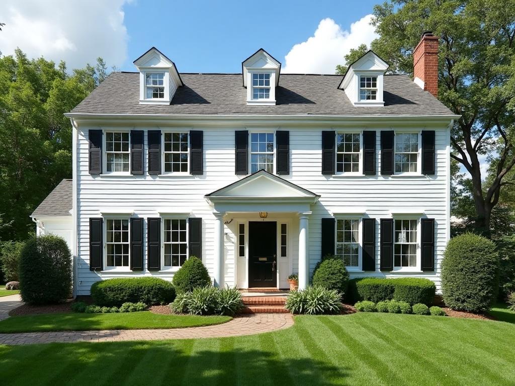 Colonial Home Exterior Painting - Painting project in Gates Mills, Ohio by Construction Rx